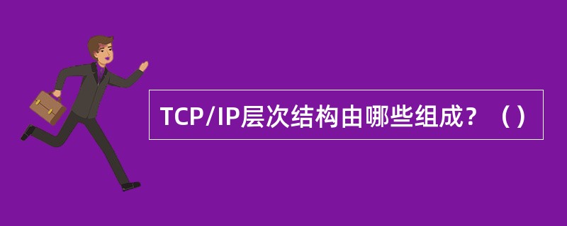 TCP/IP层次结构由哪些组成？（）