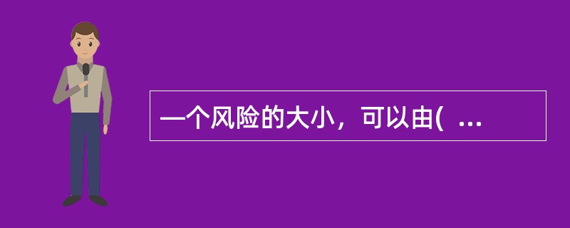 —个风险的大小，可以由(  )的结合来表示。