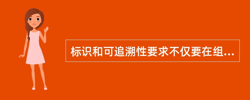 标识和可追溯性要求不仅要在组织的产品上实现，还要扩展至外部提供的所有产品。