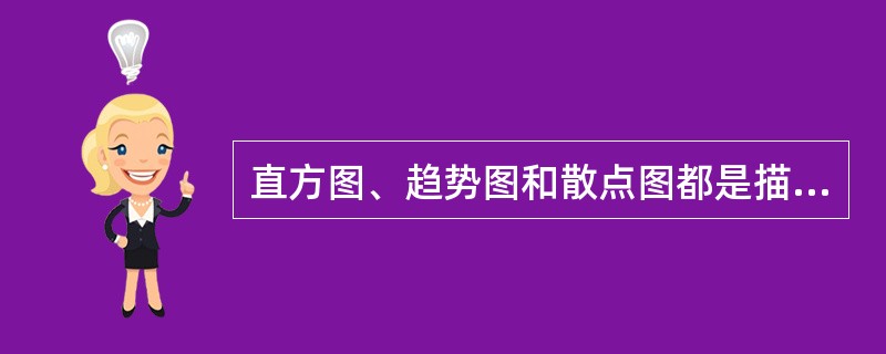 直方图、趋势图和散点图都是描述性统计技术方法。