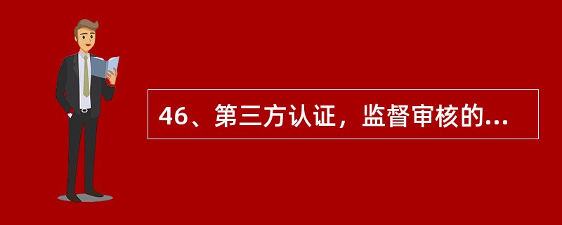 46、第三方认证，监督审核的目的()。