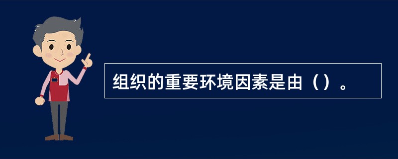 组织的重要环境因素是由（）。