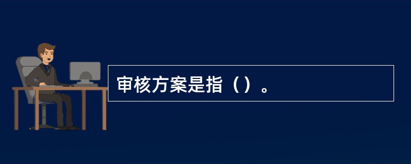 审核方案是指（）。