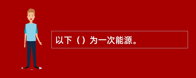 以下（）为一次能源。