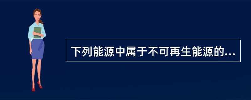 下列能源中属于不可再生能源的是：___。