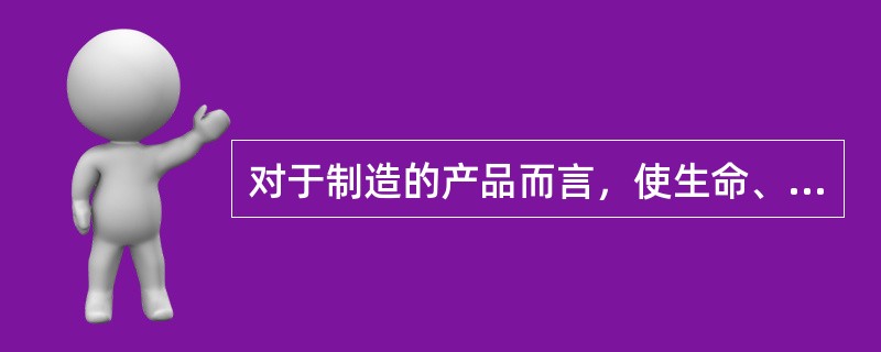 对于制造的产品而言，使生命、人身或财产面临危险或危机的状态是指（）。