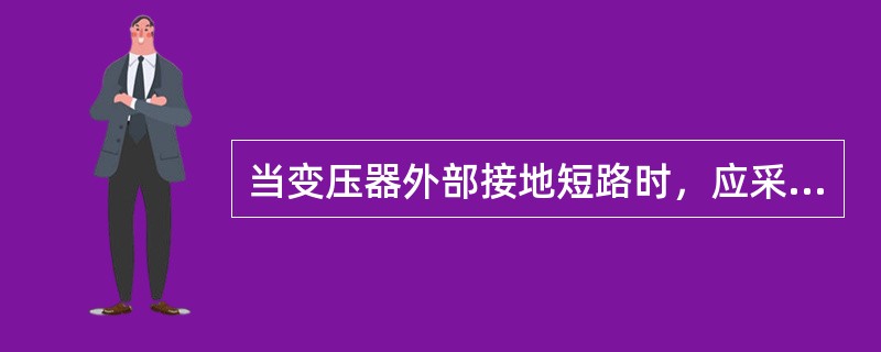 当变压器外部接地短路时，应采取的保护有（）。