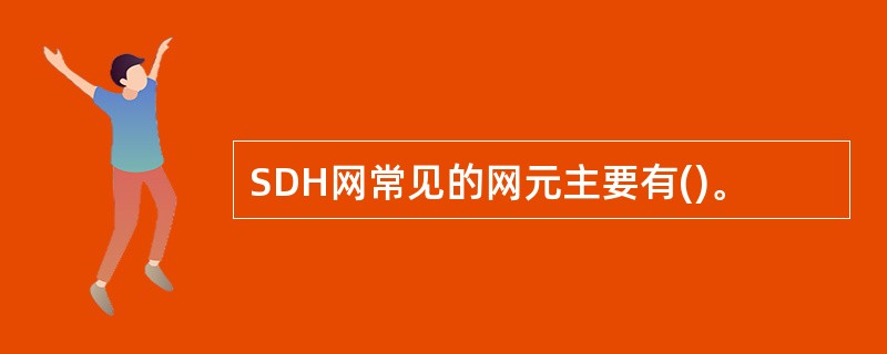 SDH网常见的网元主要有()。