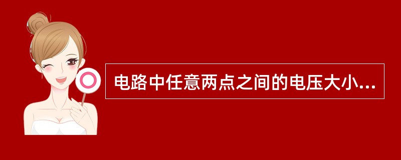 电路中任意两点之间的电压大小可用()进行测量。