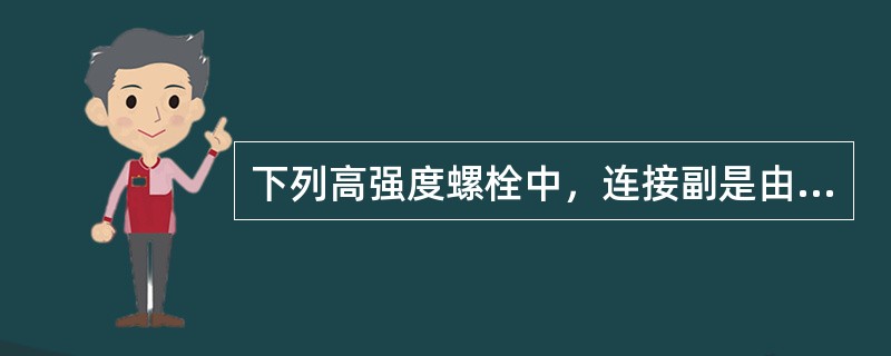 下列高强度螺栓中，连接副是由一个螺栓、一个螺母、一个垫圈组成为一套的是()。