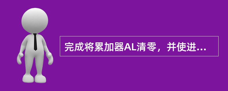 完成将累加器AL清零，并使进位标志CF清零，下面错误的指令是（）。