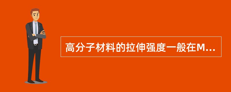 高分子材料的拉伸强度一般在Mpa范围内。（）