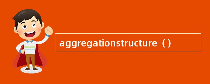 aggregationstructure（）