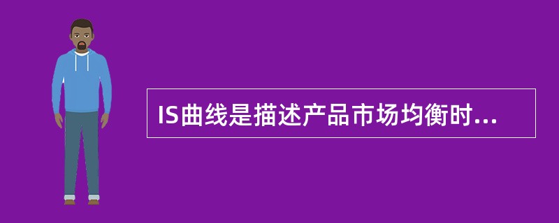 IS曲线是描述产品市场均衡时，价格与产量之间关系的曲线。()