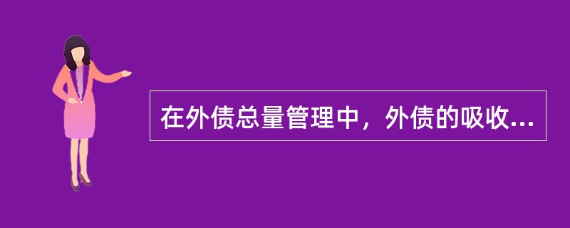 在外债总量管理中，外债的吸收能力取决于债务国的()。