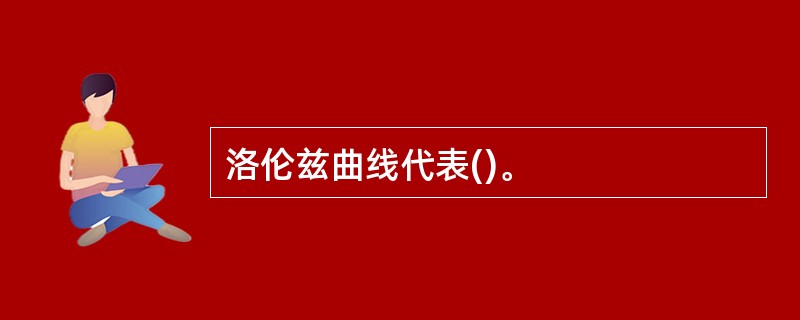 洛伦兹曲线代表()。