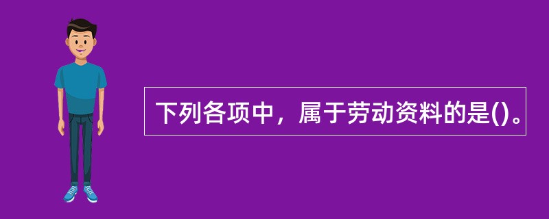 下列各项中，属于劳动资料的是()。