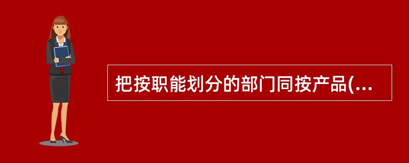 把按职能划分的部门同按产品(工程项目、服务项目等)划分的小组结合成的组织结构形式是()