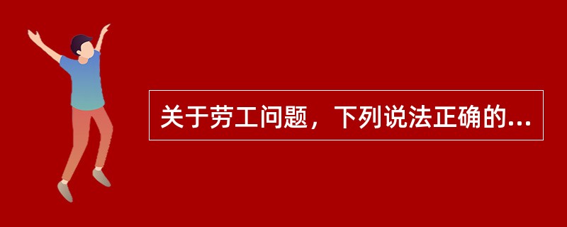 关于劳工问题，下列说法正确的是()。