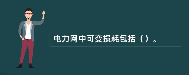 电力网中可变损耗包括（）。