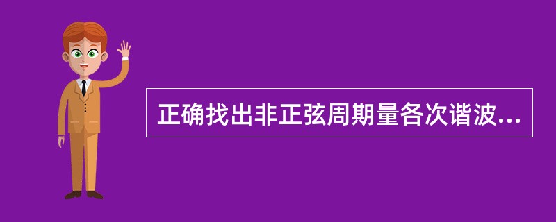 正确找出非正弦周期量各次谐波的过程称为谐波分析法。（）