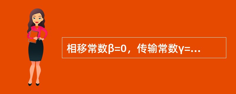 相移常数β=0，传输常数γ=α的二端口网络称为（）。