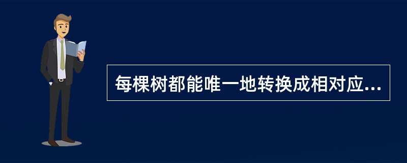 每棵树都能唯一地转换成相对应的二叉树，由树转换成的二叉树中，一个结点N的左孩子是它在原树对应结点的()。