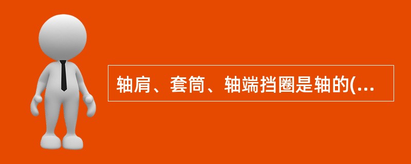 轴肩、套筒、轴端挡圈是轴的()的方法。