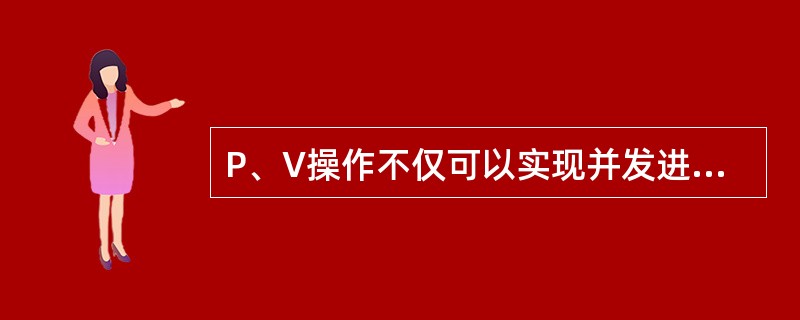 P、V操作不仅可以实现并发进程之间的同步和互斥，而且能够防止系统进入死锁状态。()