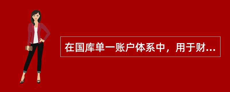 在国库单一账户体系中，用于财政直接支付的账户称为()。