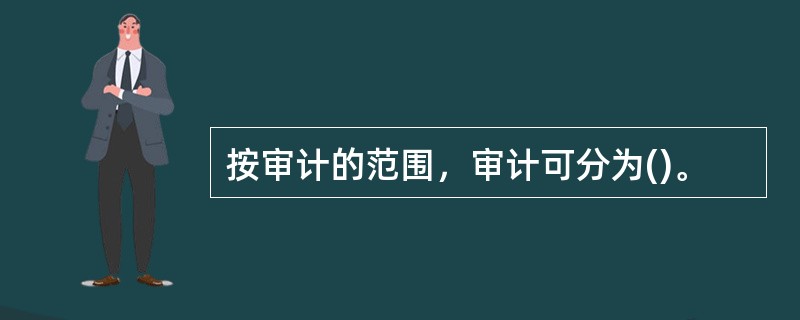 按审计的范围，审计可分为()。