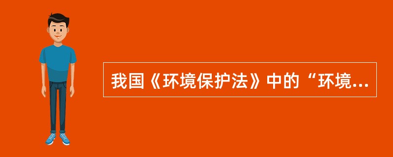 我国《环境保护法》中的“环境”是指()