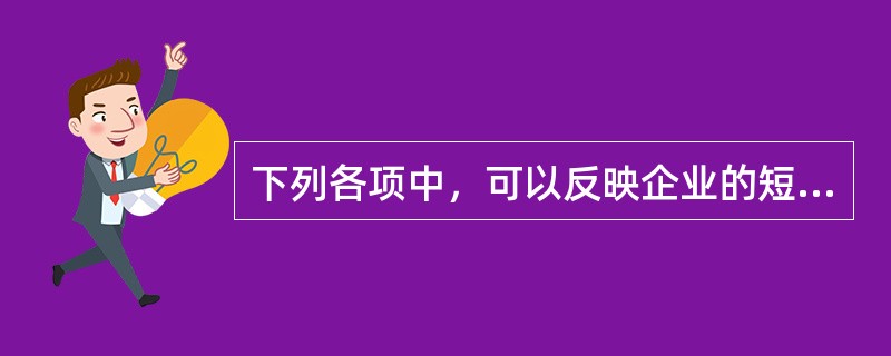 下列各项中，可以反映企业的短期偿债能力和长期偿债能力的报表是()。