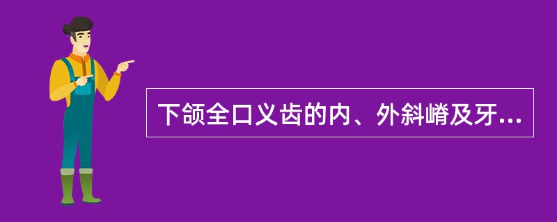 下颌全口义齿的内、外斜嵴及牙槽嵴上的一切骨突区属于( )