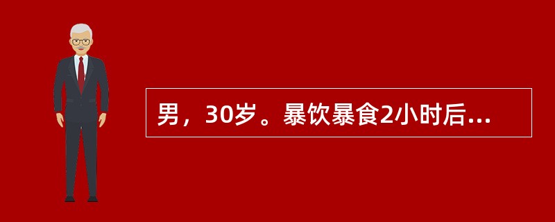 男，30岁。暴饮暴食2小时后发生上腹部剧烈疼痛，并向腰背部放射，伴恶心呕吐，呕吐物为胃内容物，吐后腹痛不缓解。8小时后急诊。<br /><br />最有助于诊断的检查是()