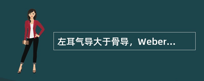左耳气导大于骨导，Weber试验偏向右，Schwabach试验左耳骨导较右侧缩短，属什么性质的耳聋