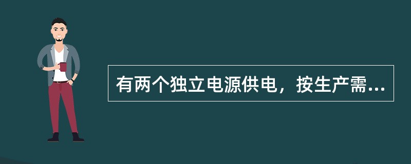 有两个独立电源供电，按生产需要与允许停电时间，采用双电源自动或手动切换的结线或双电源对多台一级用电设备分组同时供电，这属于( )供电方式。