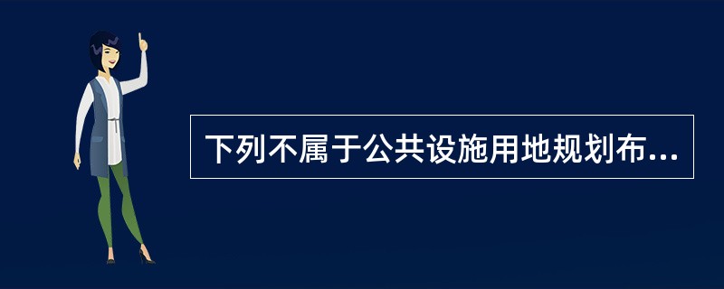 下列不属于公共设施用地规划布局要求的有（）。