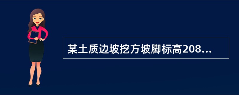 某土质边坡挖方坡脚标高208.5m，预计潜在滑面最低标高207.5m，地表高程227.5m；设计的重力式挡墙基底标高206.5m，设计边坡勘察的控制性钻孔时，孔深应为（）m。