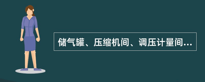 储气罐、压缩机间、调压计量间的防雷应符合国家标准《建筑物防雷设计规范》GB50057中第（）类防雷建筑物的规定。