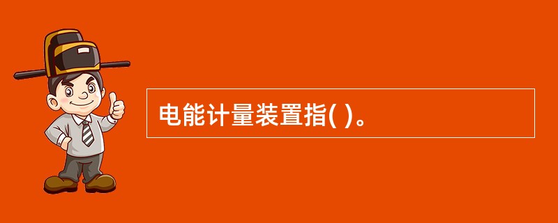 电能计量装置指( )。