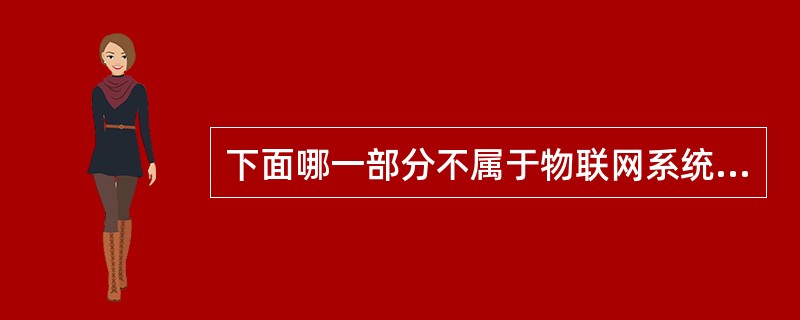 下面哪一部分不属于物联网系统？( )