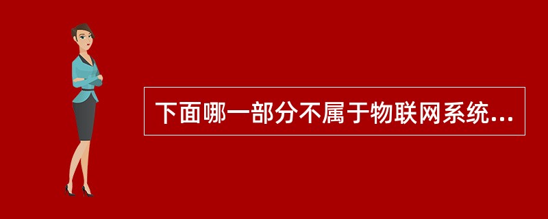 下面哪一部分不属于物联网系统？( )