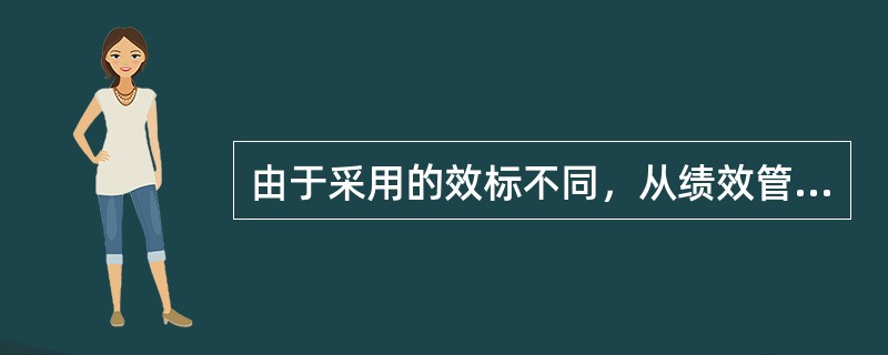 由于采用的效标不同，从绩效管理的考评内容上看，绩效考评方法可以分为( )。