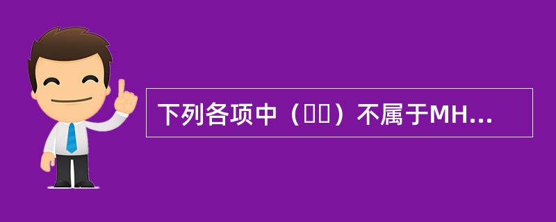 下列各项中（  ）不属于MHB货物的主要特征。