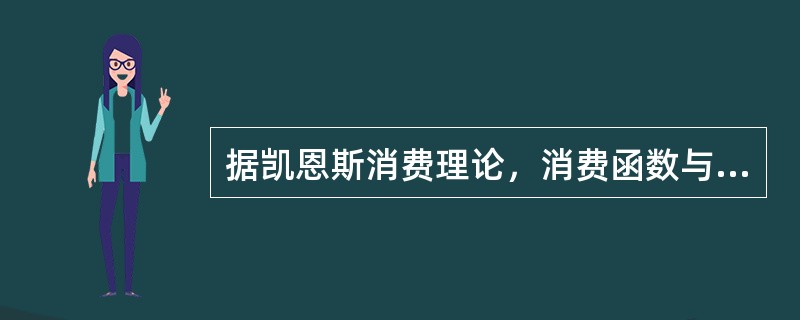 据凯恩斯消费理论，消费函数与储蓄函数的关系是()。