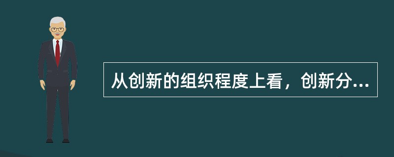 从创新的组织程度上看，创新分为有组织的创新和（）。