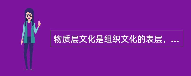 物质层文化是组织文化的表层，它包括组织名称、（）等。