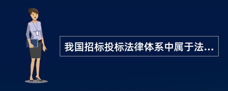 我国招标投标法律体系中属于法规的有（）。