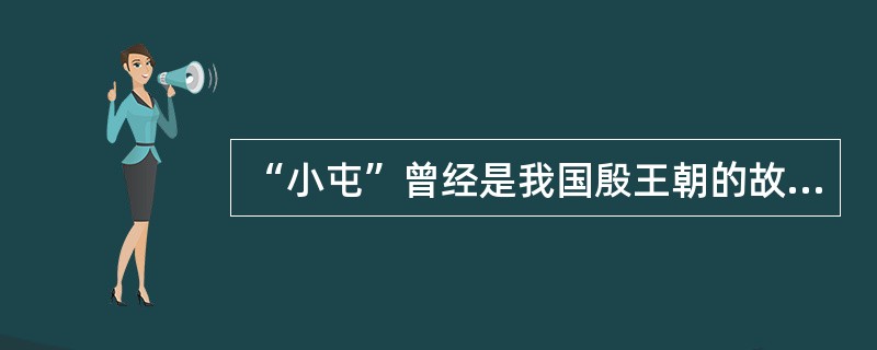 “小屯”曾经是我国殷王朝的故都，所以甲骨文又称（）。